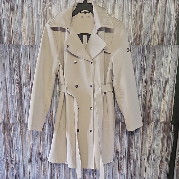 Calvin Klein Jackets & Blazers - Calvin Klein Beige Trench Coat Size XXL
